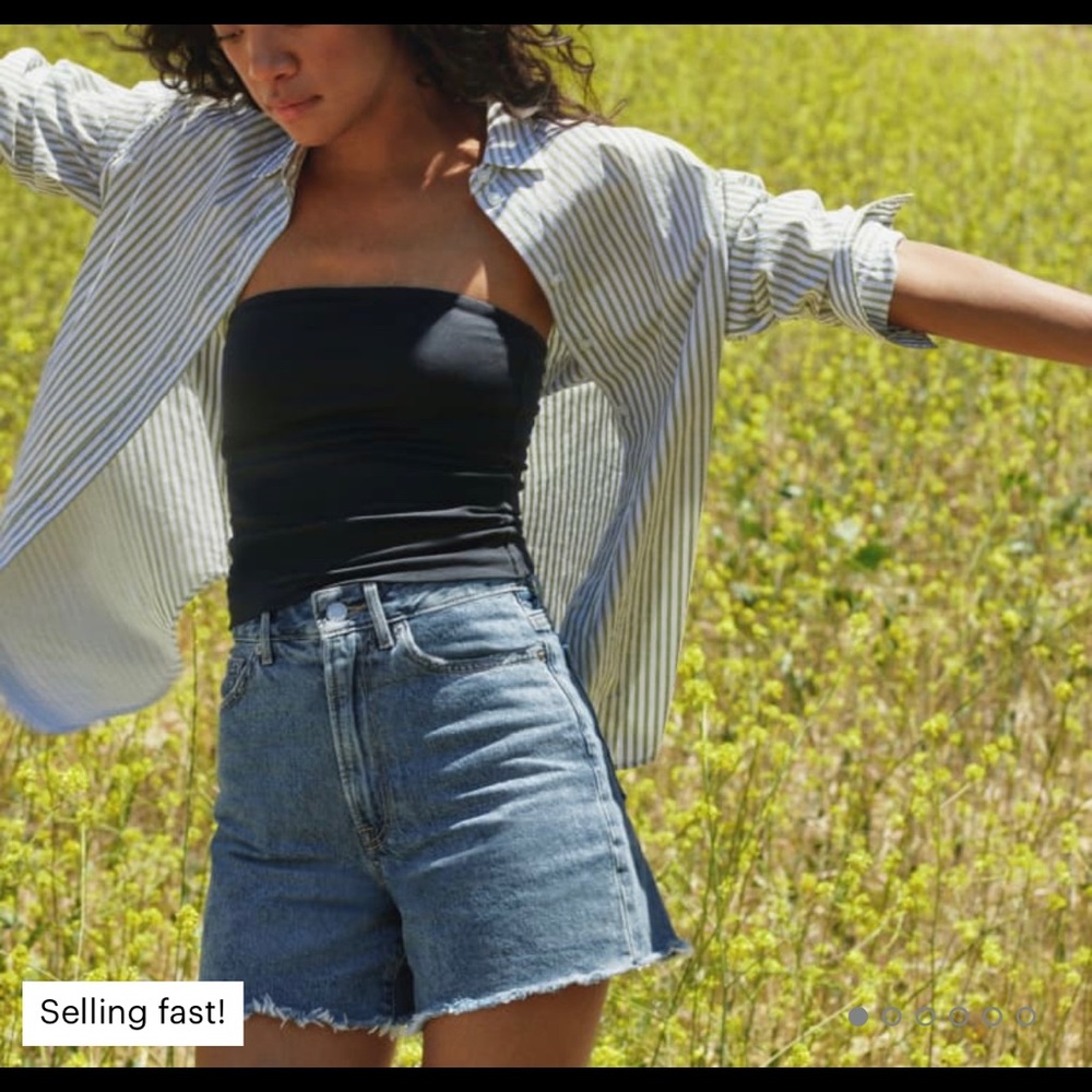 Everlane A Line Denim Shorts